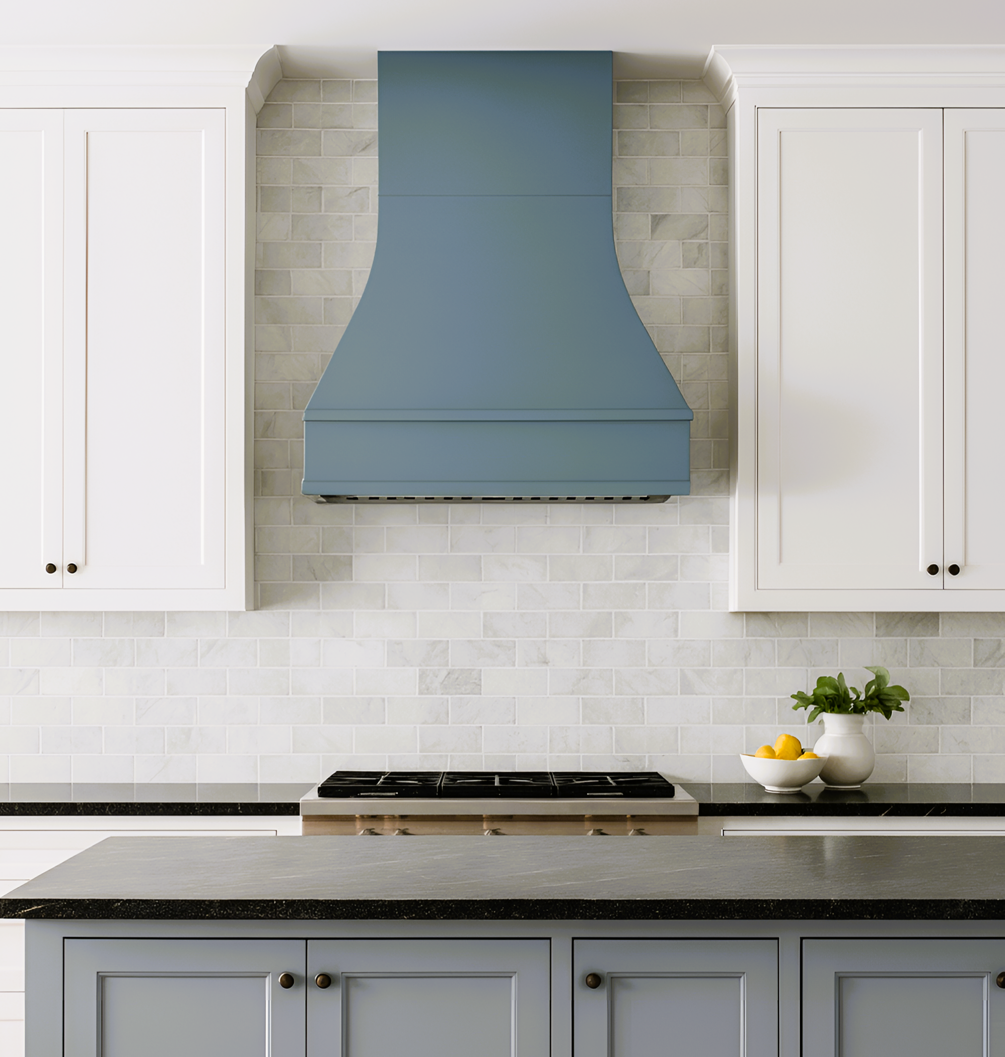 Ashley Range Hood with Stainless Steel Liner and Modern Trim