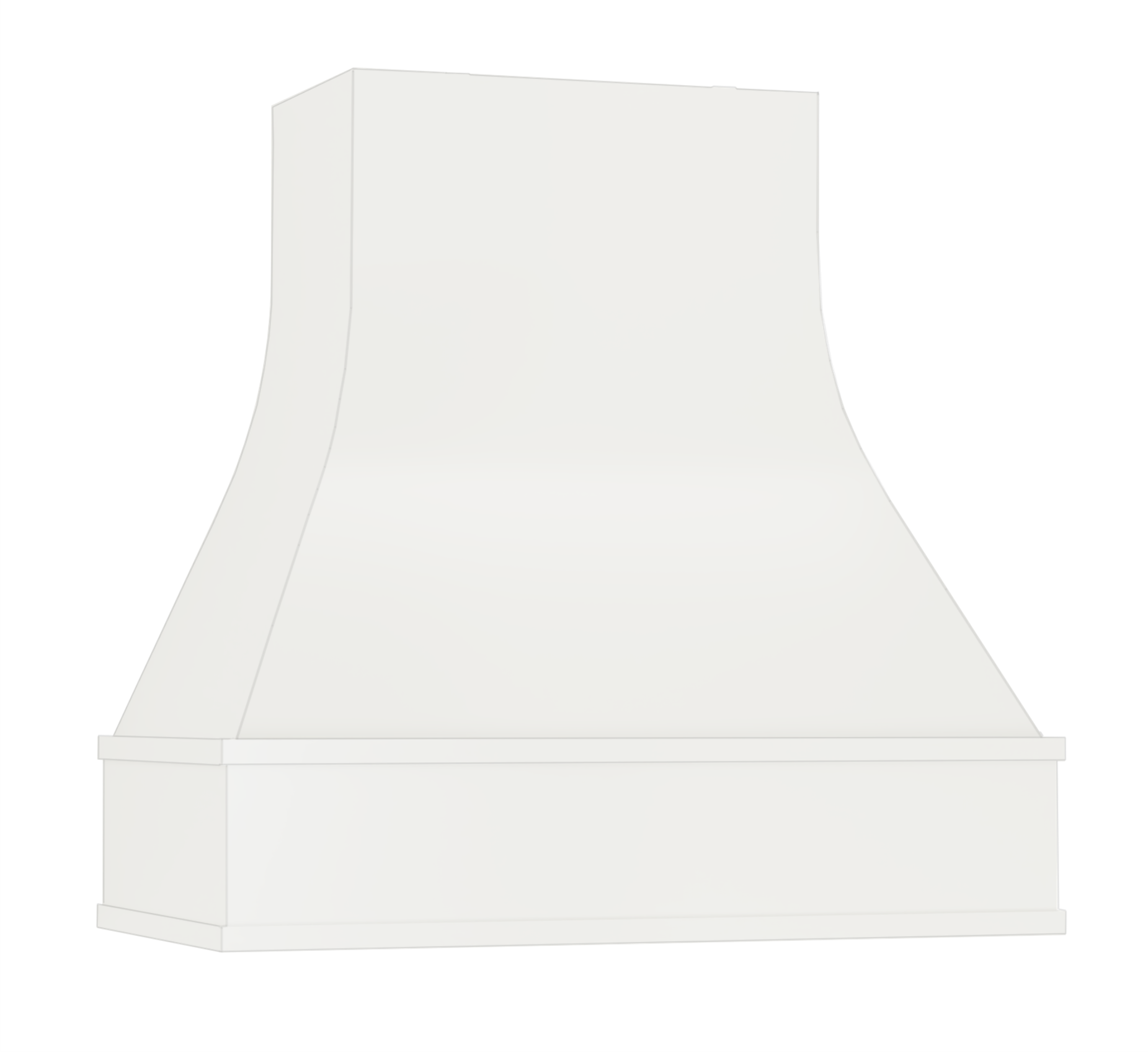 Ashely Modern Range Hood Pure White