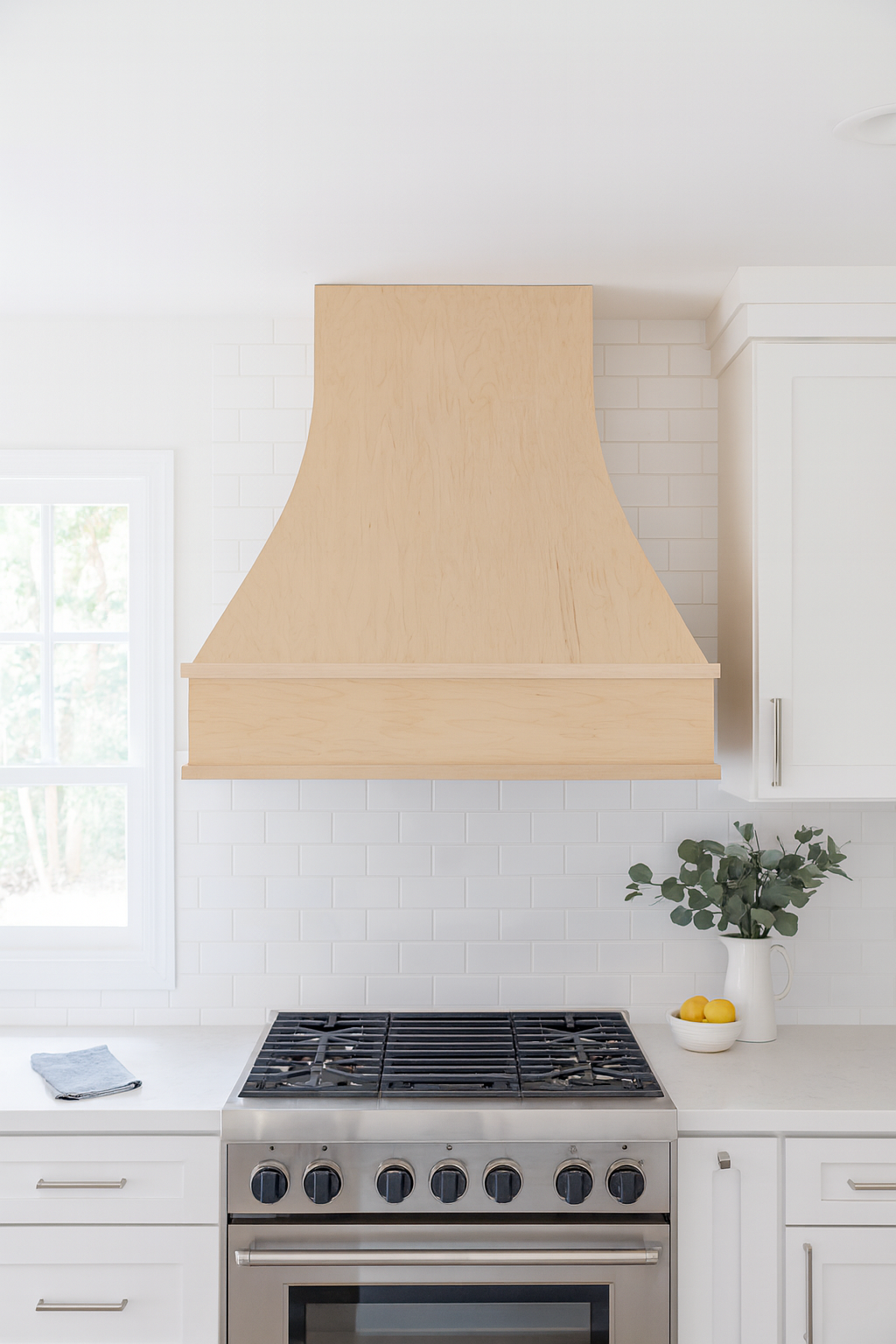 Ashley Range Hood with Stainless Steel Liner and Modern Trim