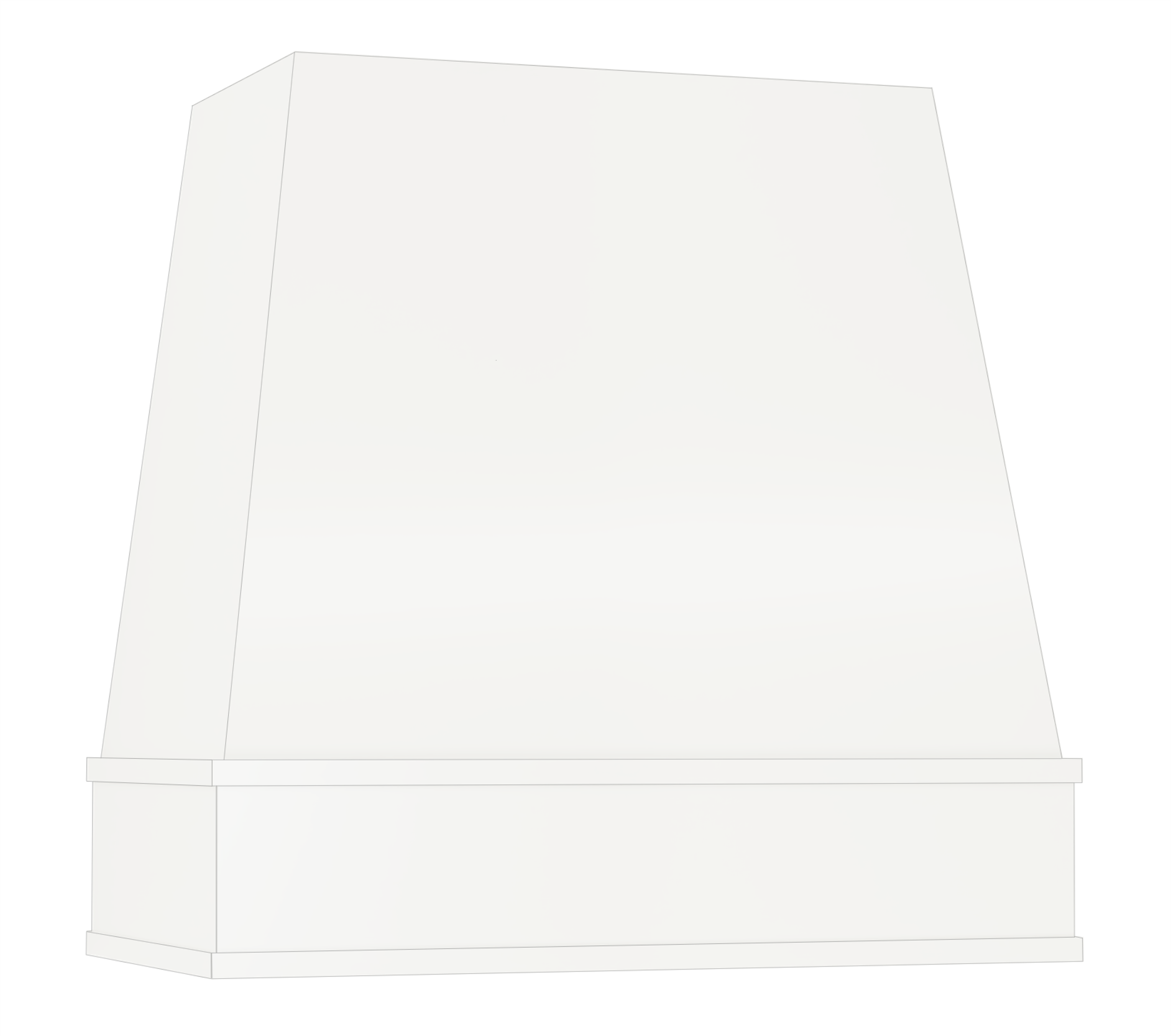 Kelsey Modern Range Hood Pure White